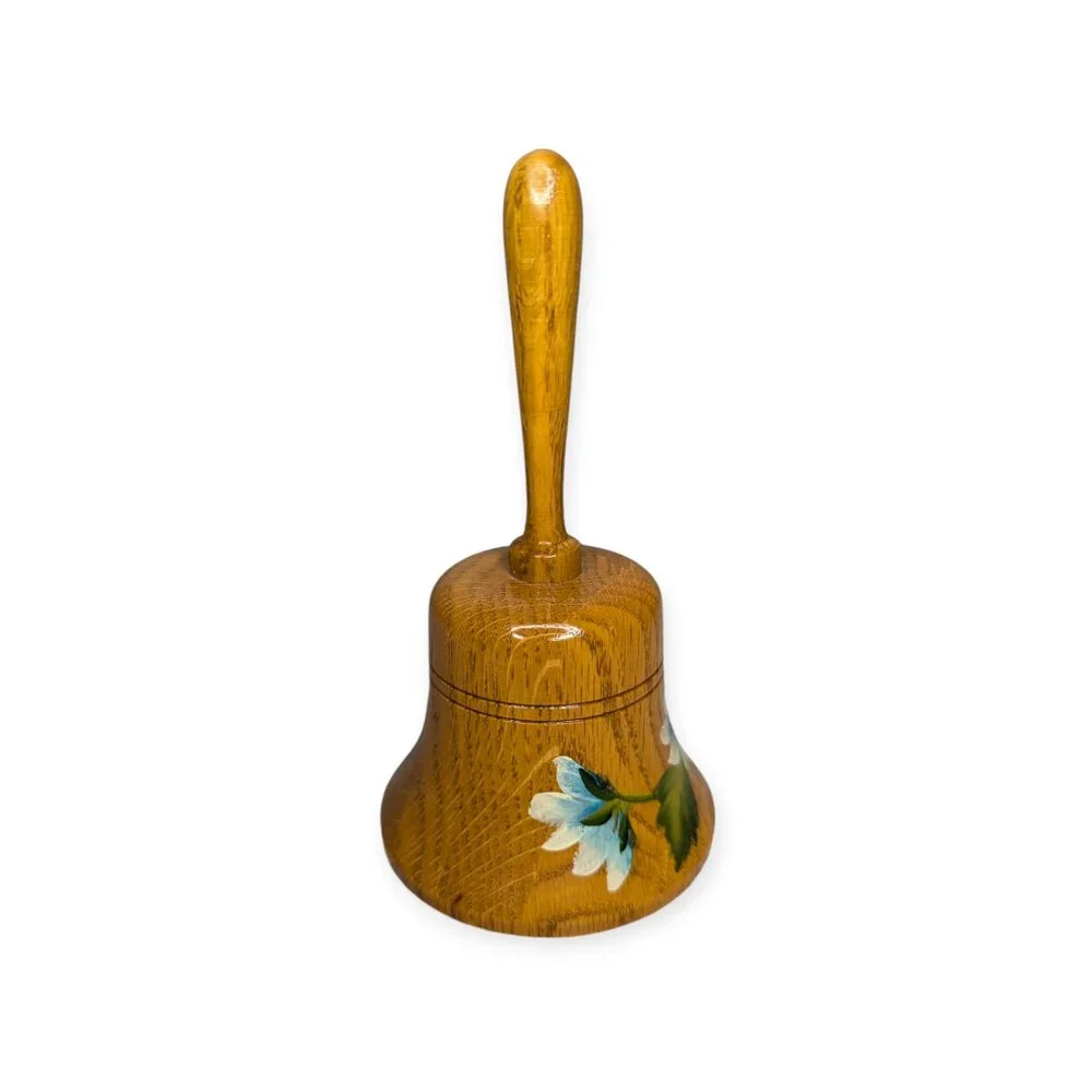 Vintage Wooden Bell Music Box 6